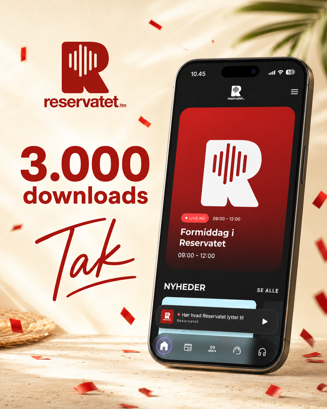 Reservatet runder 3.000 downloads – nu kan du komme med til festen