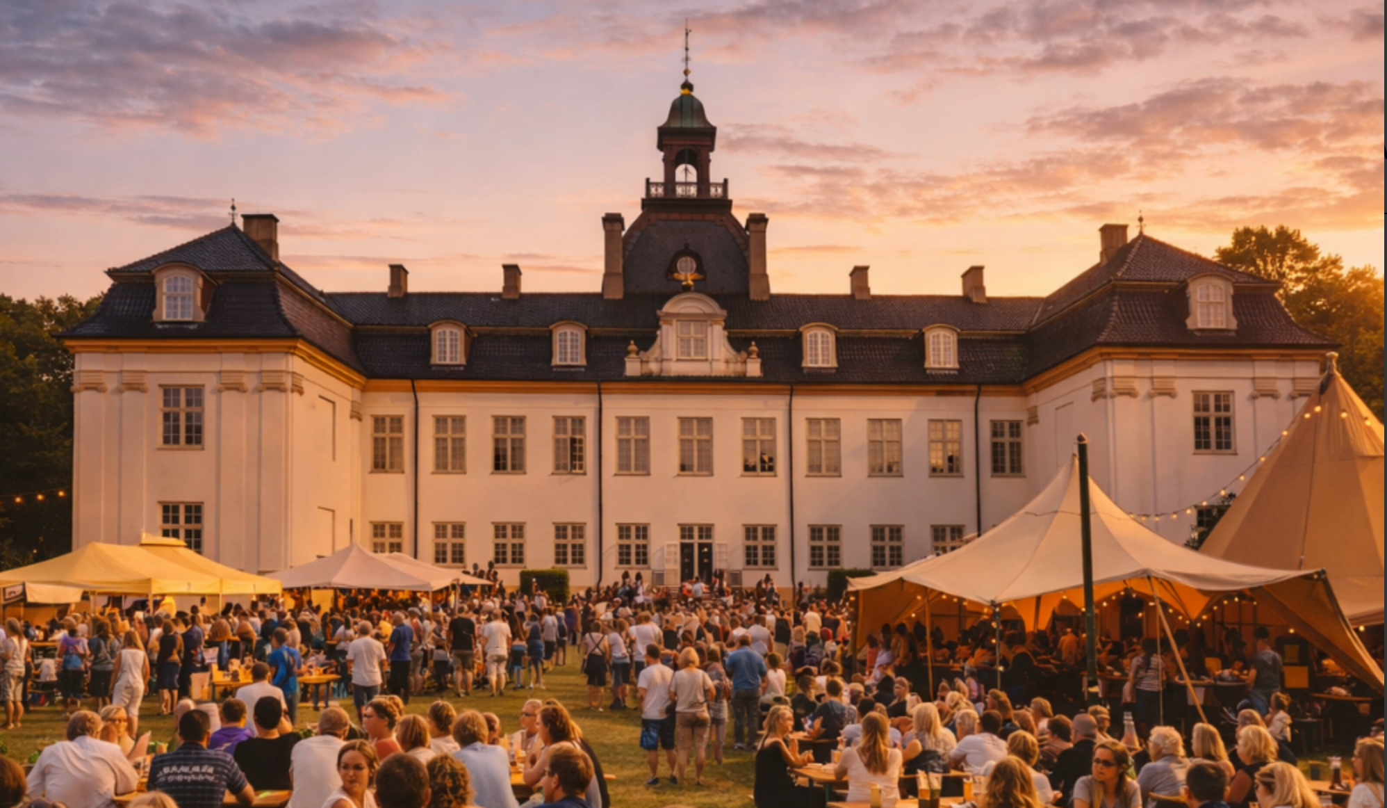 Eksklusiv Sommerfest: Charlottenlund Slot inviterer til intim musik og debat!